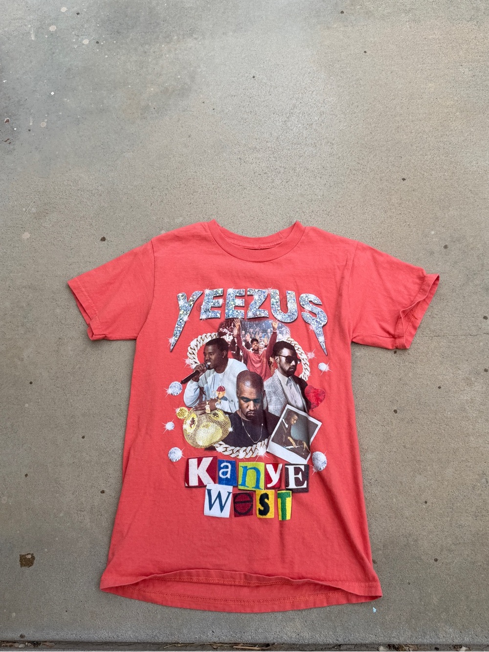 Red Yeezus Graphic Kids T-Shirt by